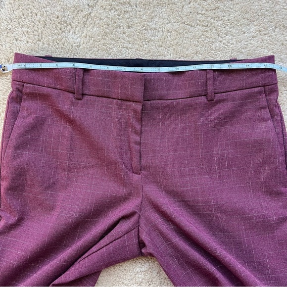 Ann Taylor Women's Burgundy Red Skinny Ankle Dress Pants - Sz 2 - EUC - Stretch - Picture 6 of 9